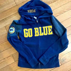 Pink by Victoria’s Secret. University of Michigan zip up hoodie